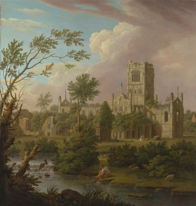 Kirkstall Abbey, Yorkshire von George Lambert